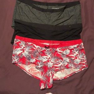 3 pairs of Cacique boy shorts